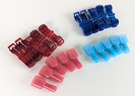 Nylon Spade Quick Disconnect Connectors 22-14 AWG Male and Female Pack of 20
